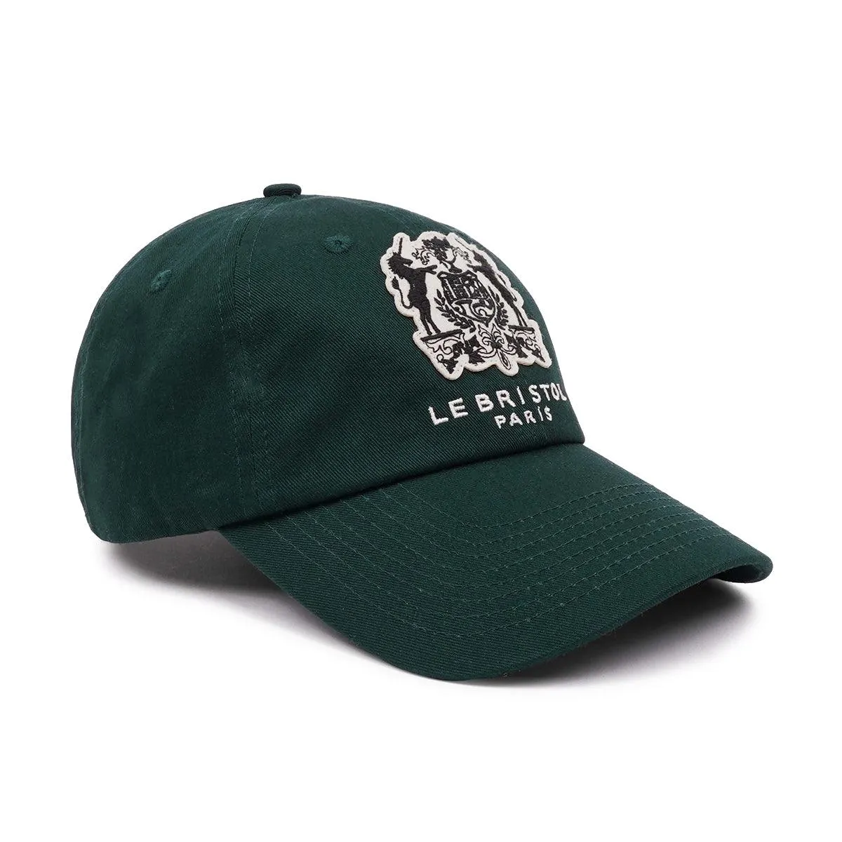 + Le Bristol Paris Crest Wool Cap 'Forest Green'