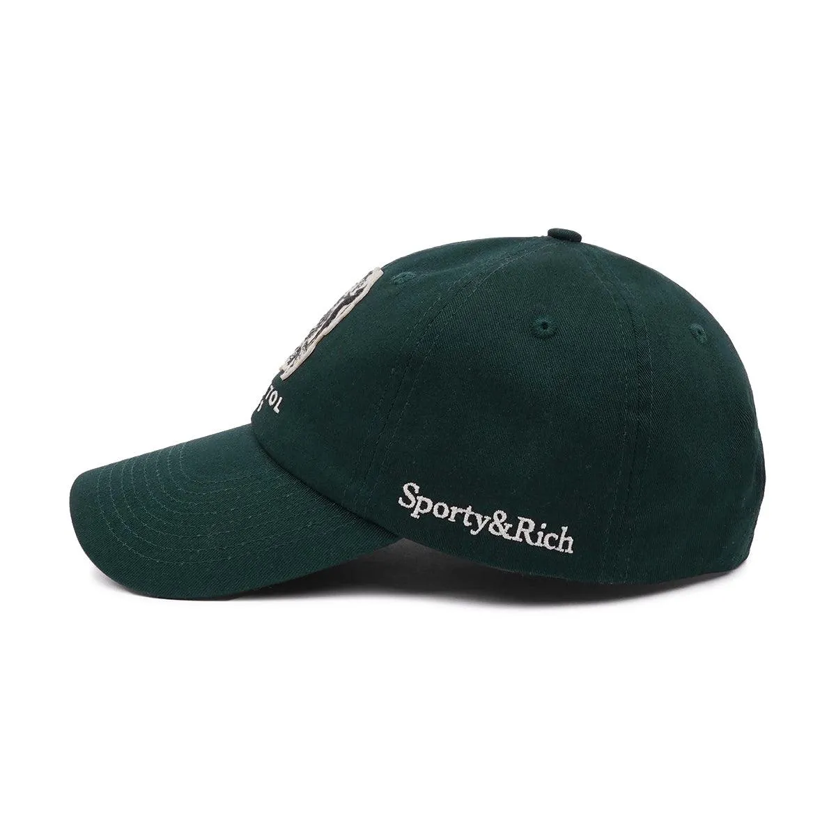 + Le Bristol Paris Crest Wool Cap 'Forest Green'