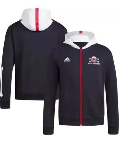 adidas Men's NCAA Nebraska Huskers Blackshirts Full-Zip Hoodie