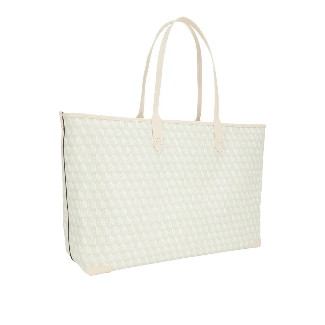 ANYA HINDMARCH I Am A Plastic Bag Motif Tote Bag - Chalk