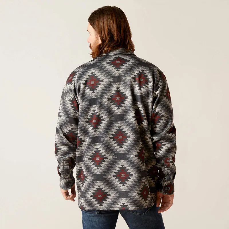 Ariat: Caldwell Printed Charcoal Grey Shirt Jacket