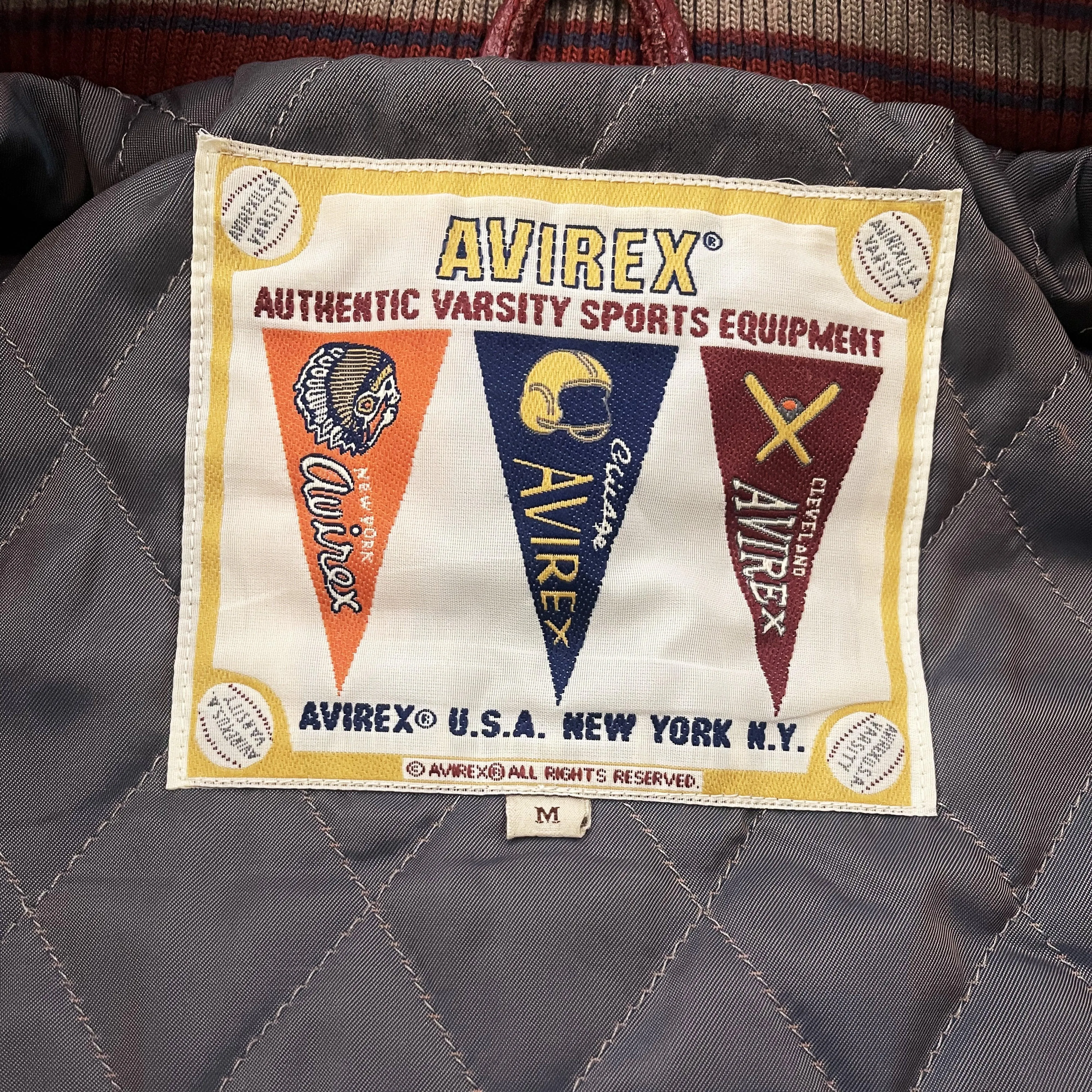 Avirex Leather Varsity Jacket