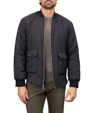 Bagatelle Homme Men's Quilted Nylon Bomber Jacket