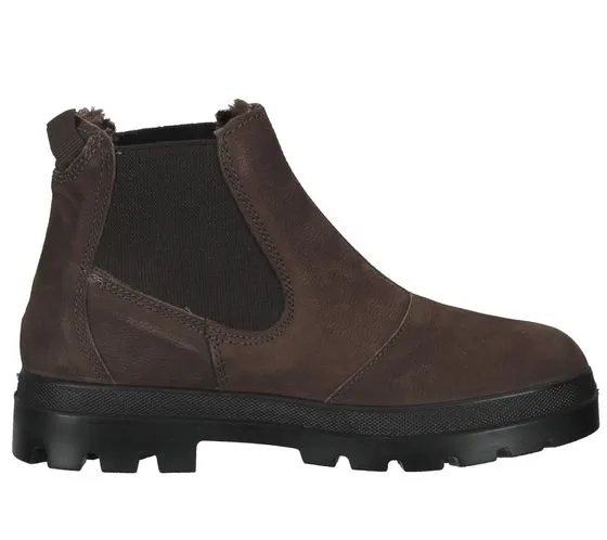 Bama bottines chaussures pour femmes en cuir véritable bottines Chelsea hydrofuges avec bama-tex 1084988 marron foncé