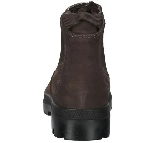 Bama bottines chaussures pour femmes en cuir véritable bottines Chelsea hydrofuges avec bama-tex 1084988 marron foncé