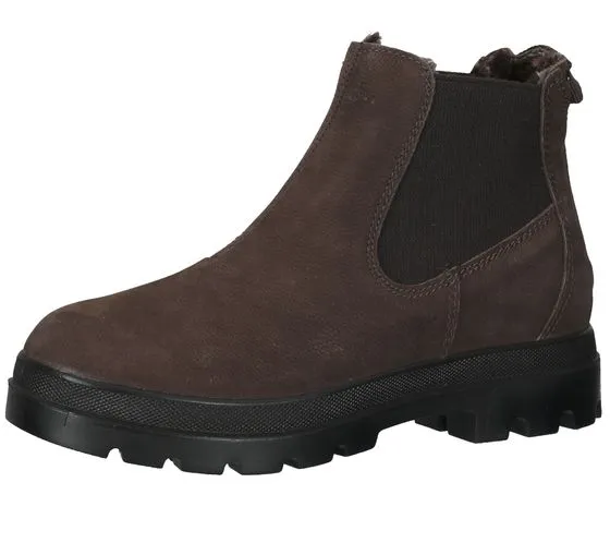 bama stivaletti scarpe da donna in vera pelle stivaletti Chelsea idrorepellenti con bama-tex 1084988 testa di moro