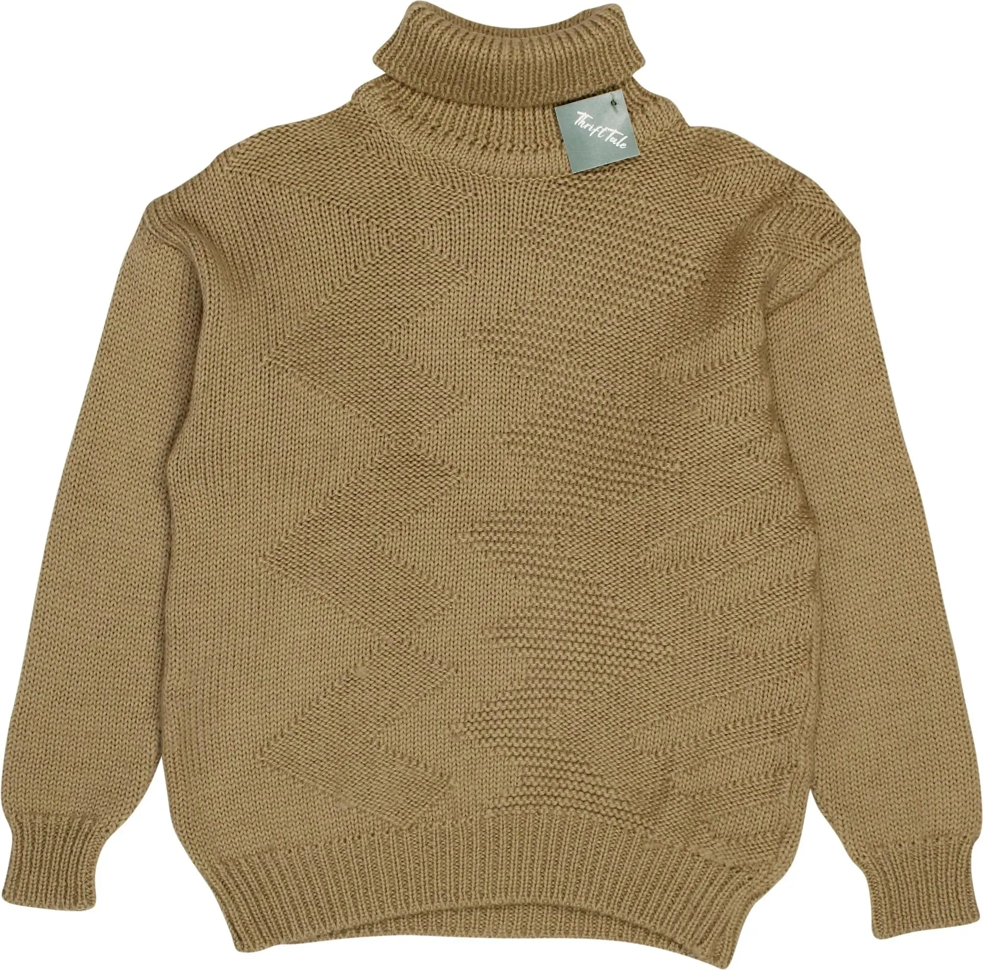 Beige Turtleneck Jumper | ThriftTale