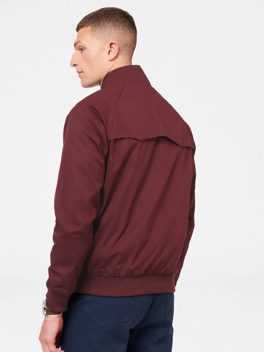 Ben Sherman Signature Casual Harrington Jacket Aubergine