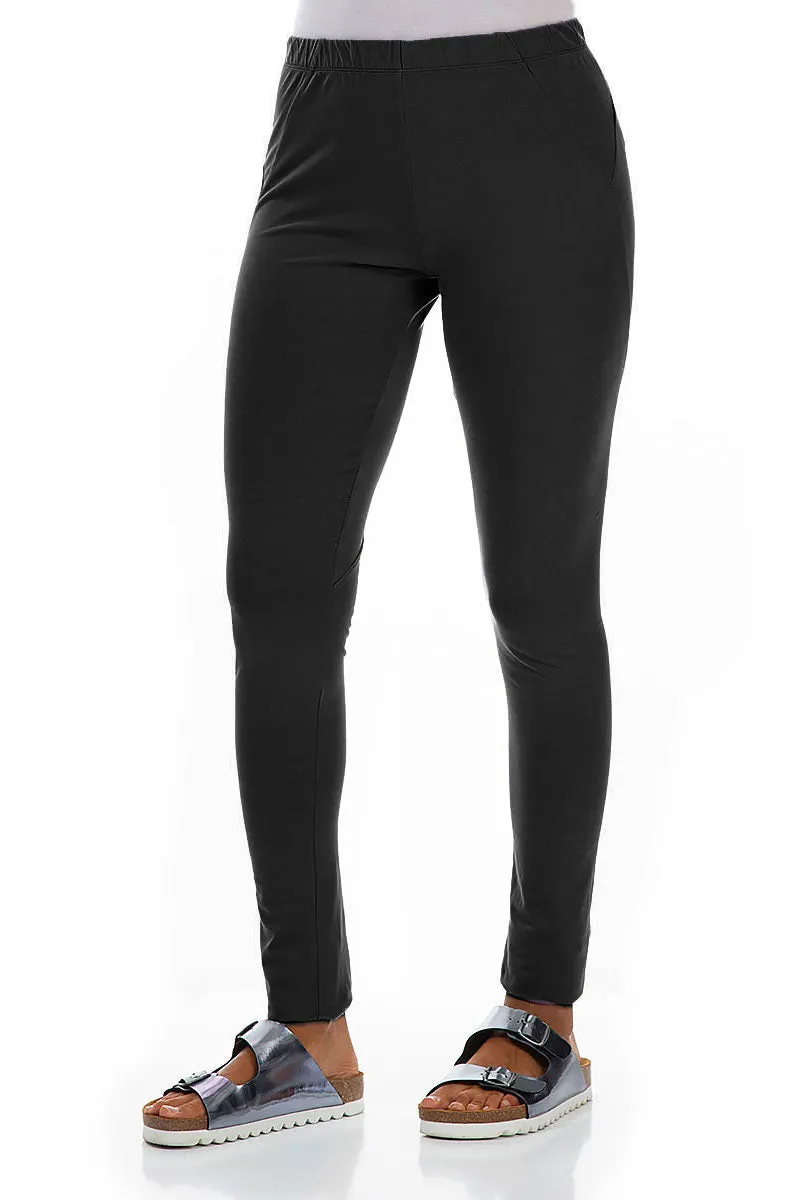 Black Cotton Leggings