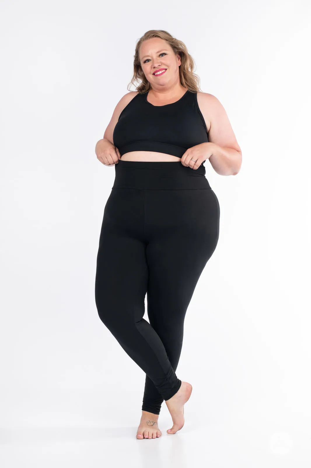 Black High-Waisted Leggings