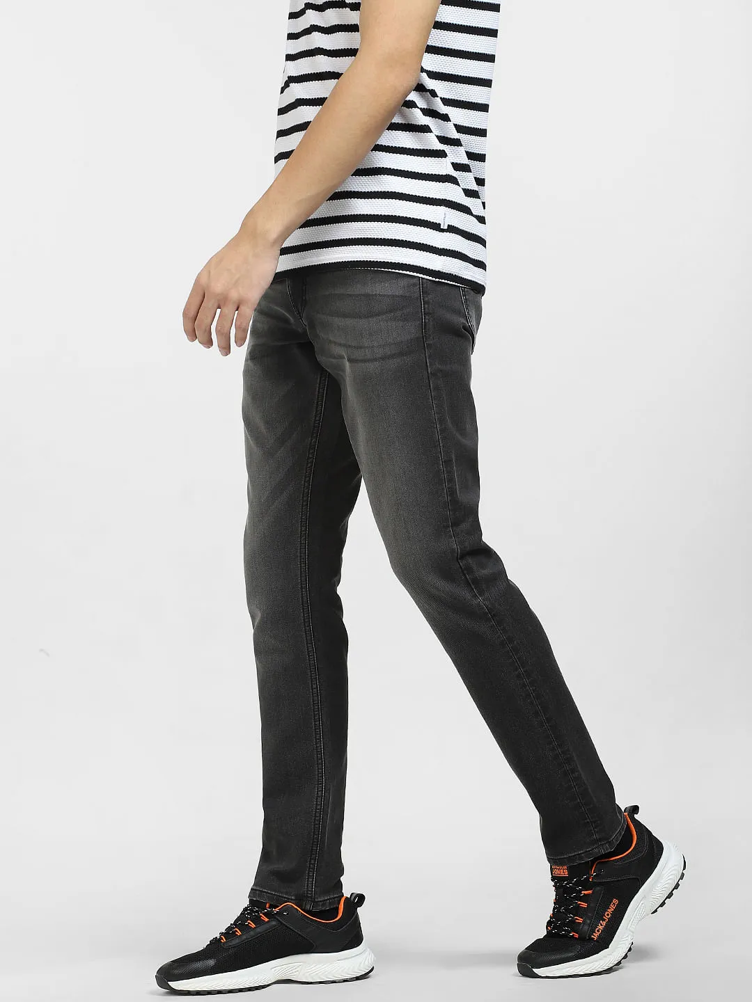 Black Low Rise Glenn Slim Fit Jeans