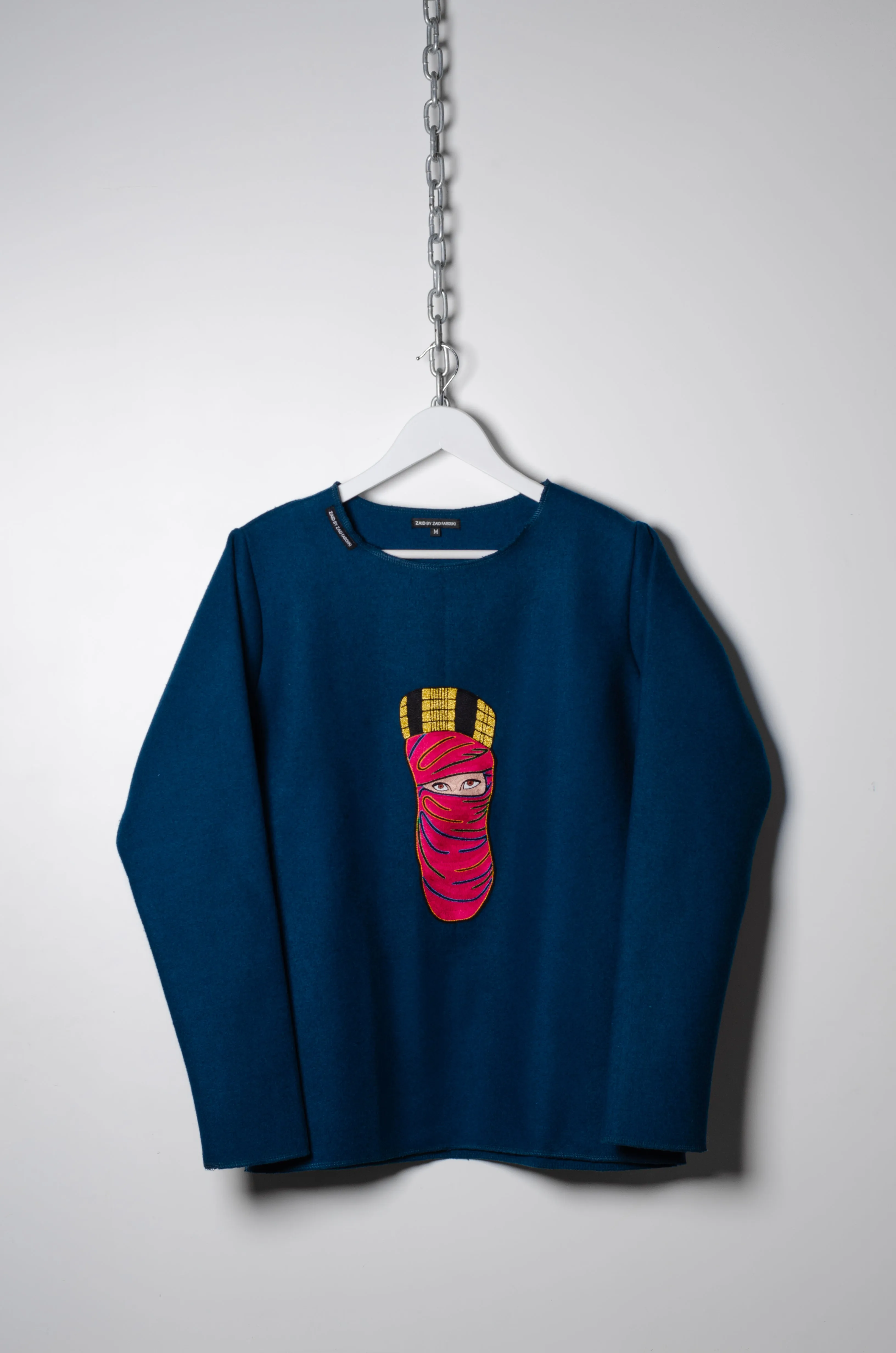 Blue Motif Sweater