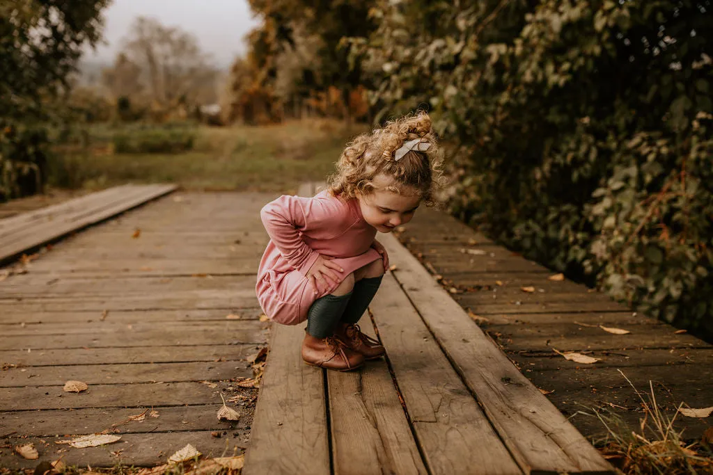 Bryn Sweater Dress - Child in  'Shadow'- Ready to Ship