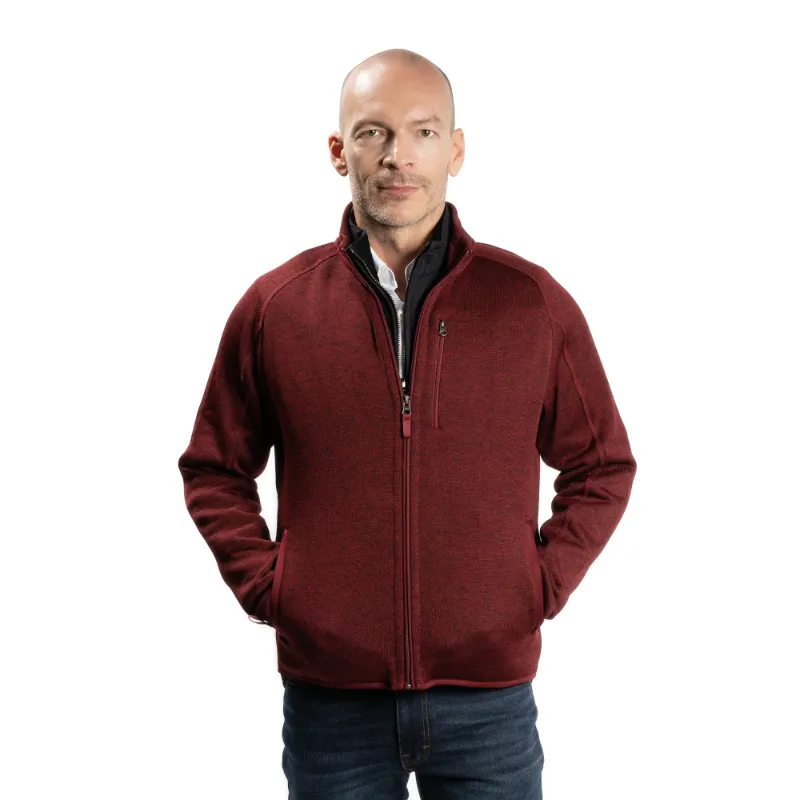 Burgundy Fleece Jacket - William Jacket