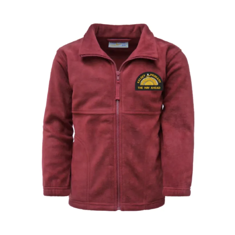 Burgundy Fleece Jacket - William Jacket