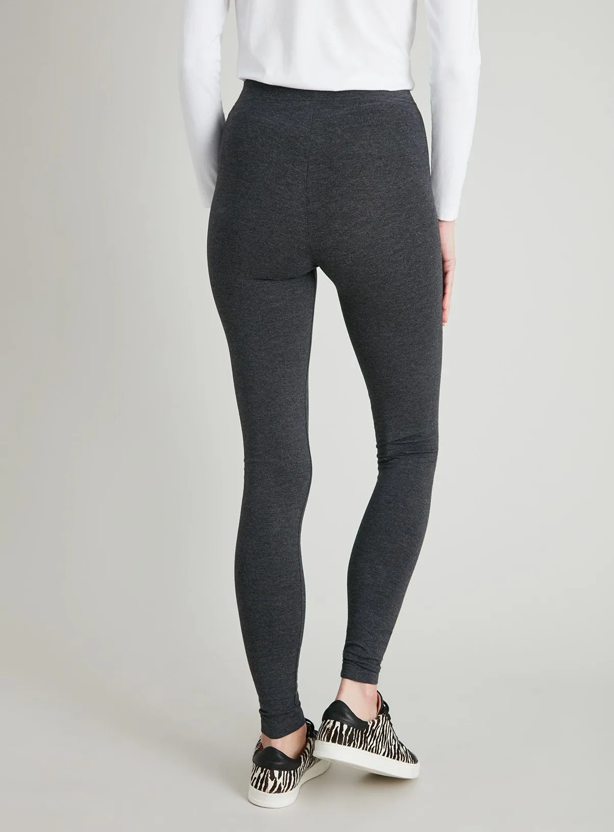 Buy Grey Marl Soft Touch Leggings 14L | Leggings | Tu