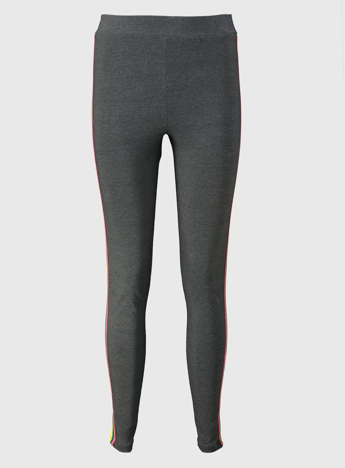 Buy Grey Rainbow Side Stripe Leggings - 10 | Leggings | Tu