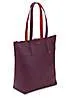 Campo Marzio Cameron Plum Faux Leather Vertical Tote Bag