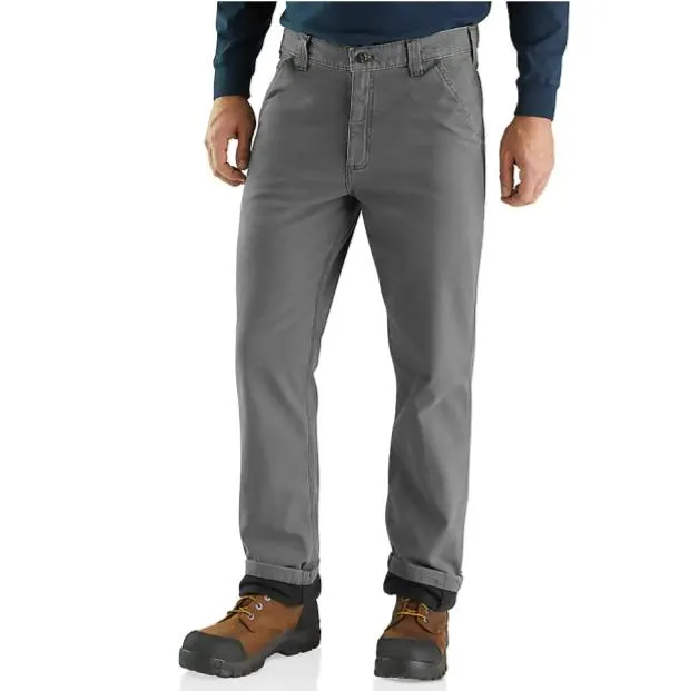 Carhartt Pants Rugged Flex Relaxed Fit Canvas Flannel-Lined Utility Work (Men’s)