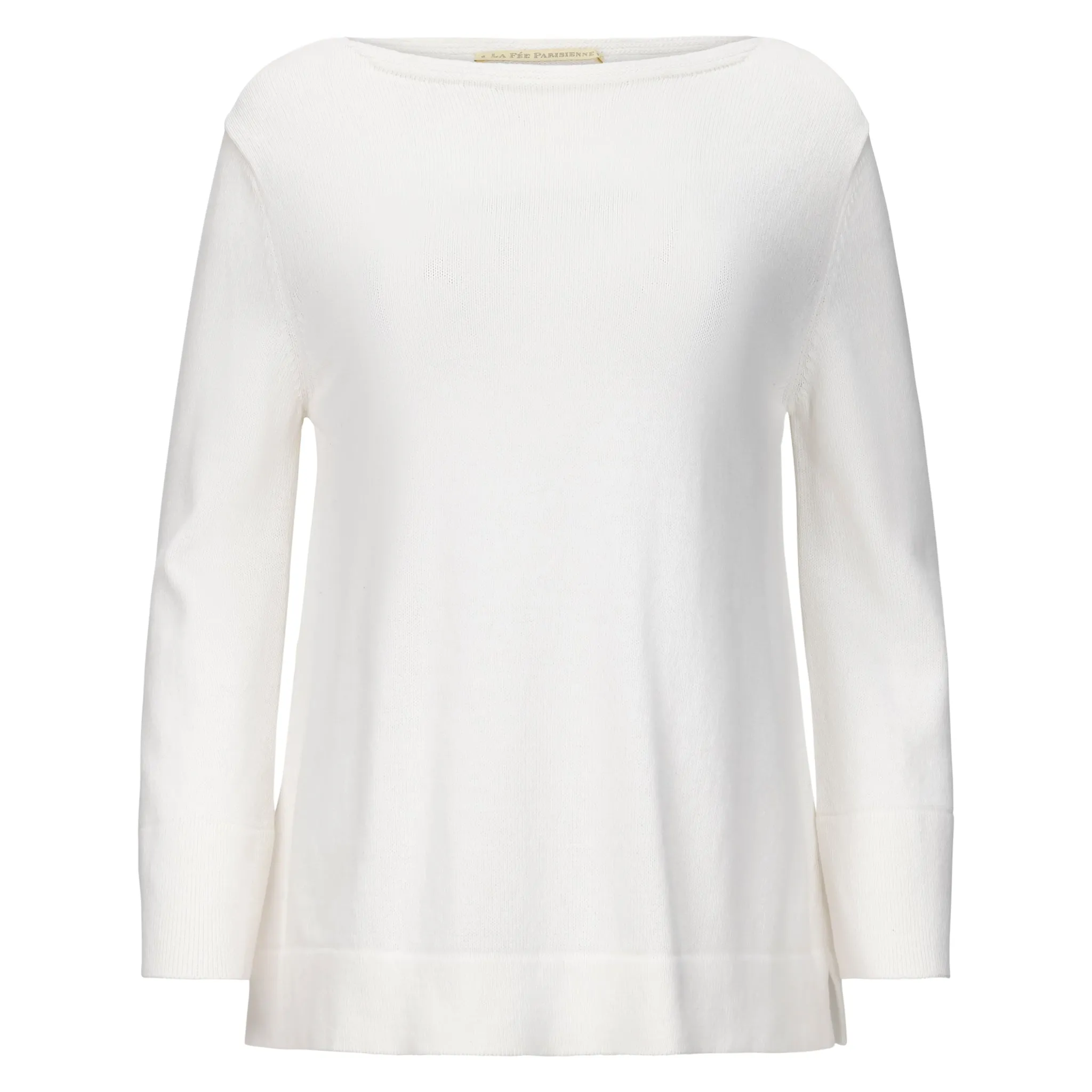 Claudine Cotton and Cashmere Sweater - Pearl