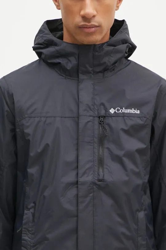 Columbia outdoor jacket Pouring Adventure II black color