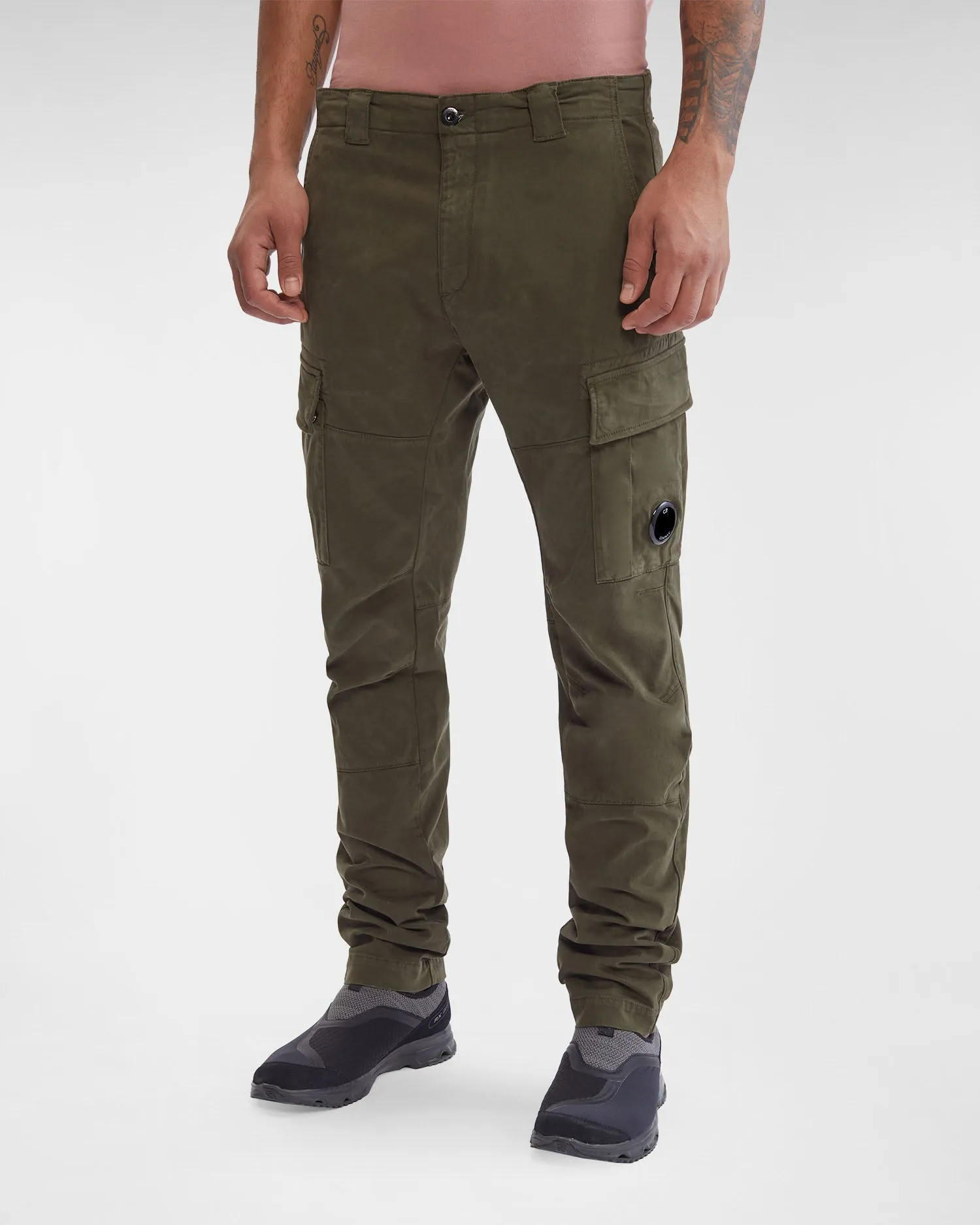 C.P. Company Pantalon cargo Stretch Sateen Ergonomic Fit Ivy Green