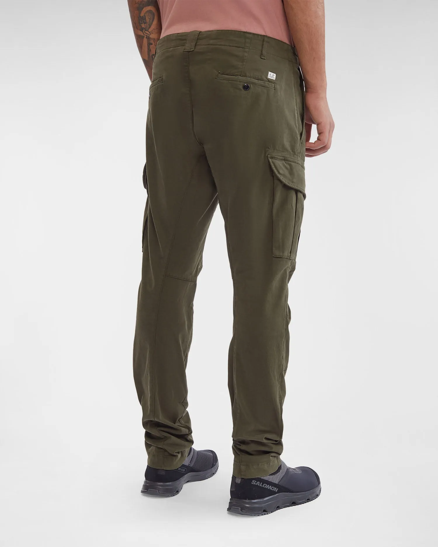 C.P. Company Pantalon cargo Stretch Sateen Ergonomic Fit Ivy Green