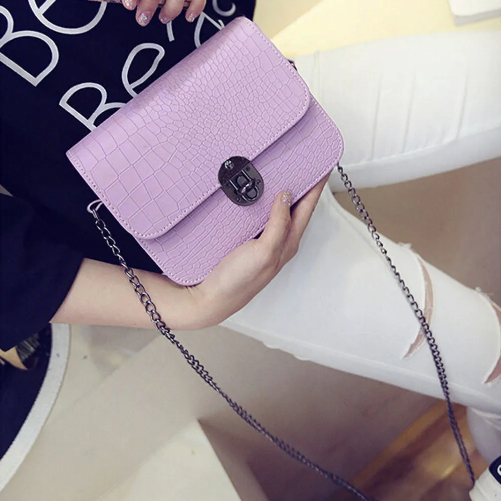 Crossbody Bags Handbags Designer Women PU Leather Chain Strap Shoulder Messenger Bag Bolsos Femenina