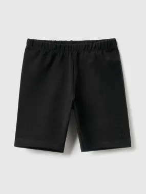 Cycling short leggings - Black | Benetton