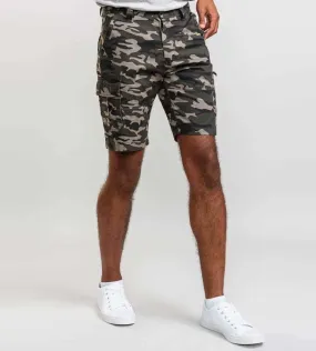 D555 Mens Camouflage Print Cargo Shorts (CHADWICK 1)