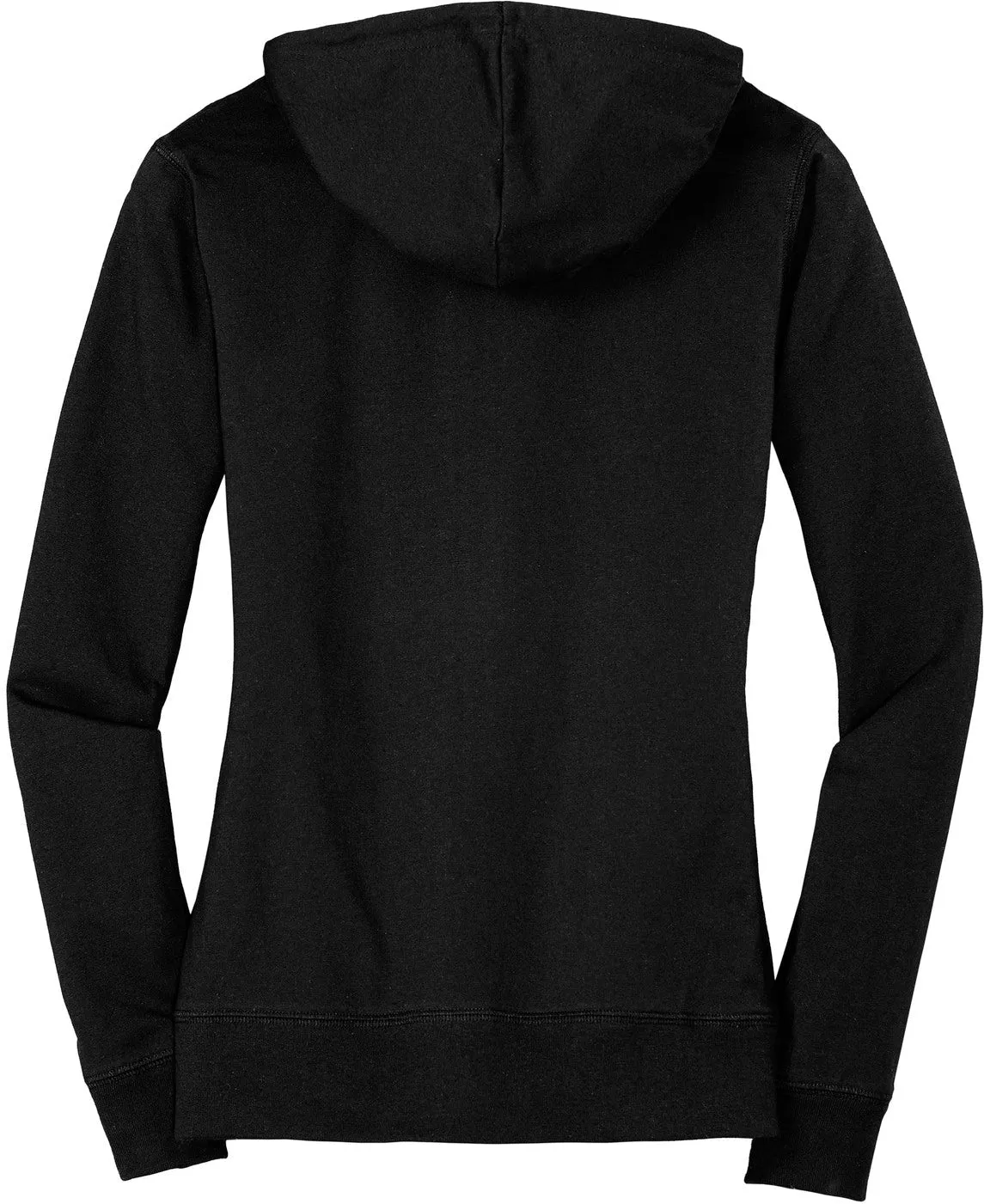 DistrictLadies Fitted Jersey Full-Zip Hoodie