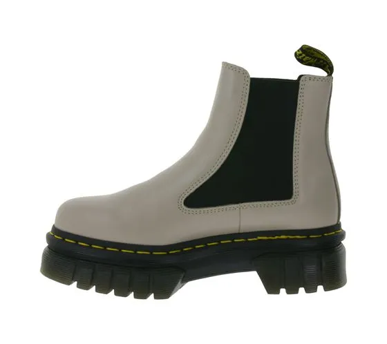 Dr. Martens Audrick bottes hautes en cuir véritable pour femme, bottes Chelsea robustes 27148348 taupe