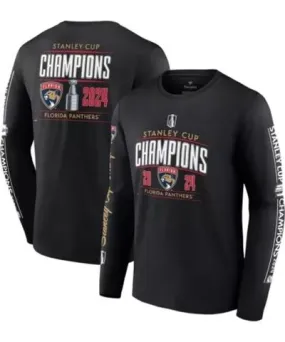 Fanatics Men's NHL Fanatics Florida Panthers 2024 Stanley Cup s Pinnacle Long Sleeve T-Shirt