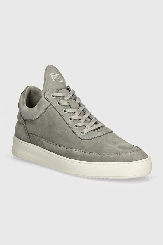 Filling Pieces suede sneakers Low Top Ripple Nubuck gray color 10122841878