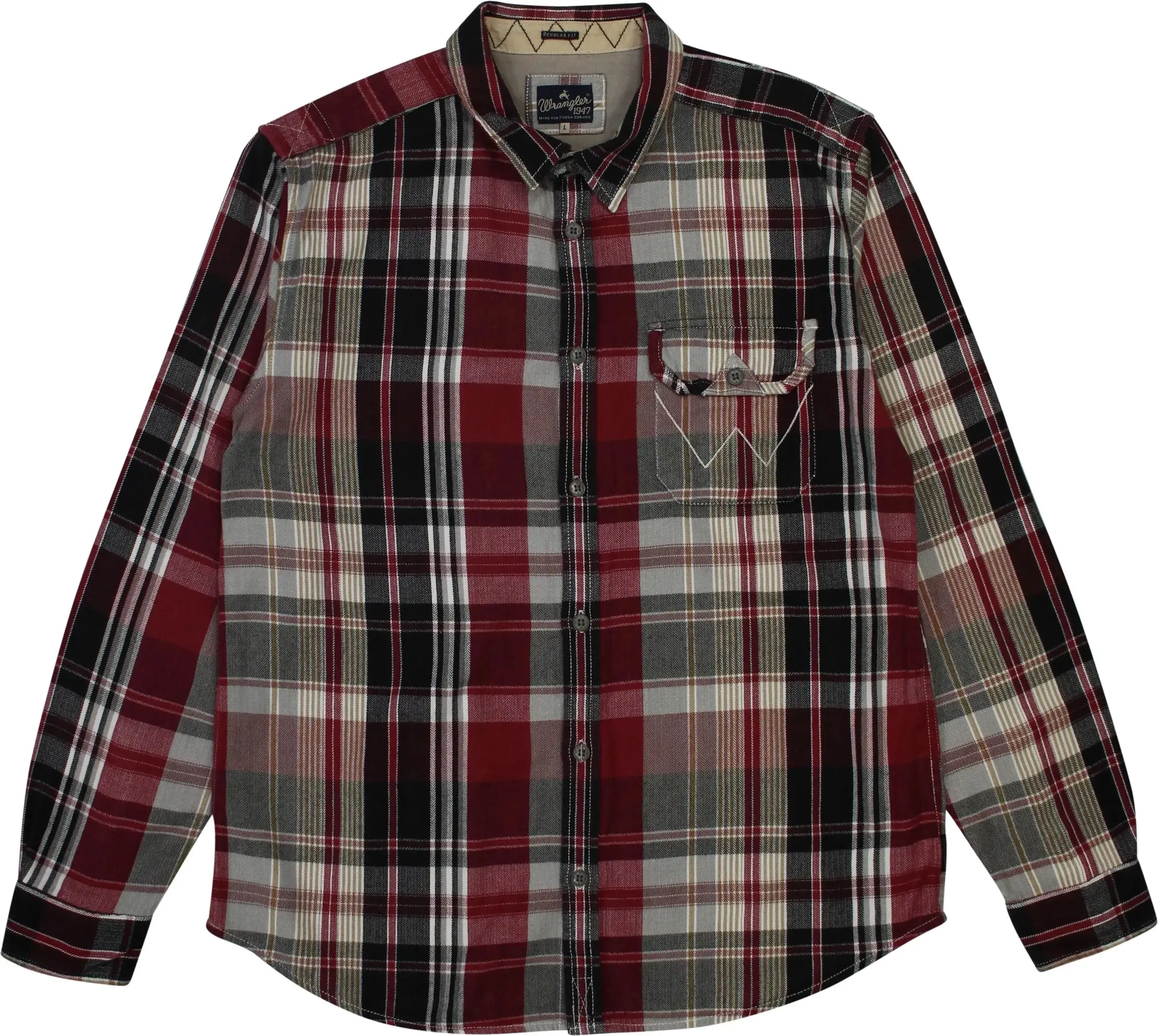 Flannel Checked Shirt by Wrangler | ThriftTale