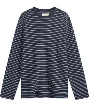 Folk Men's Long Sleeve Textured Stripe T-Shirt