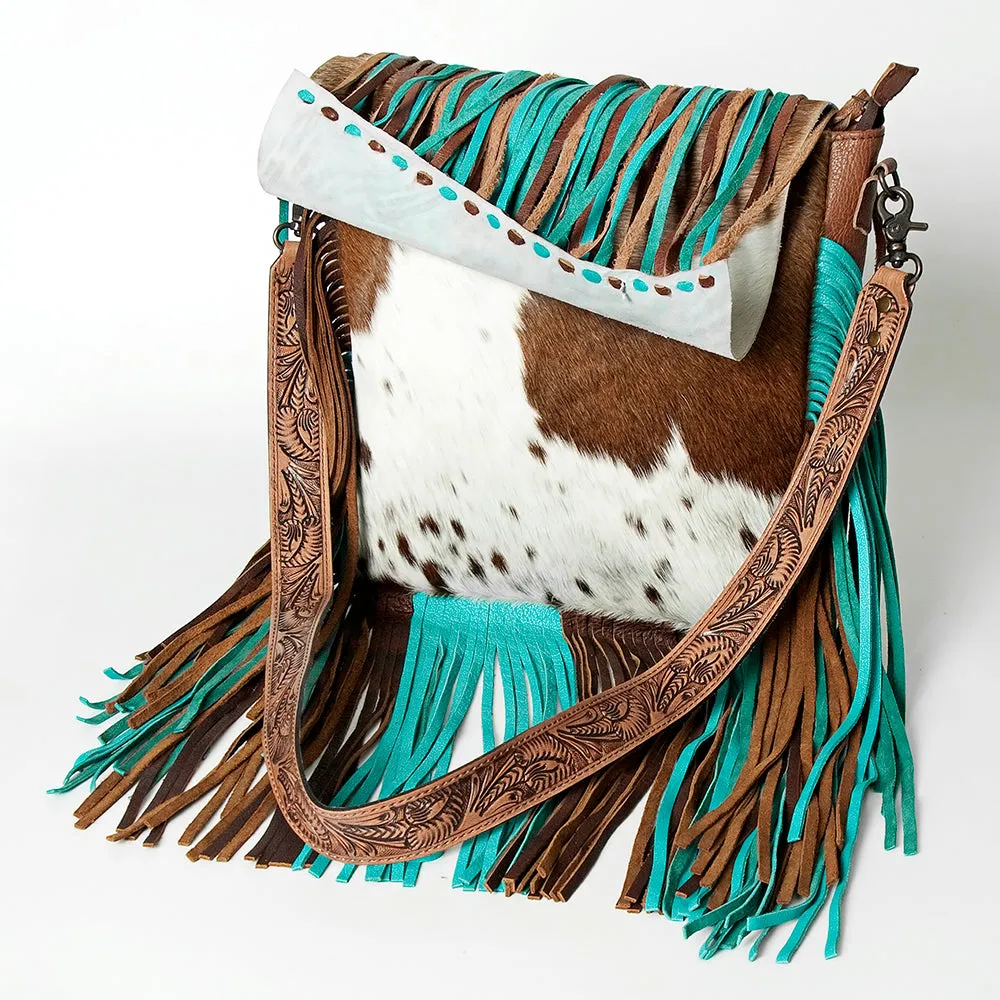 Fringed Messenger Handbag