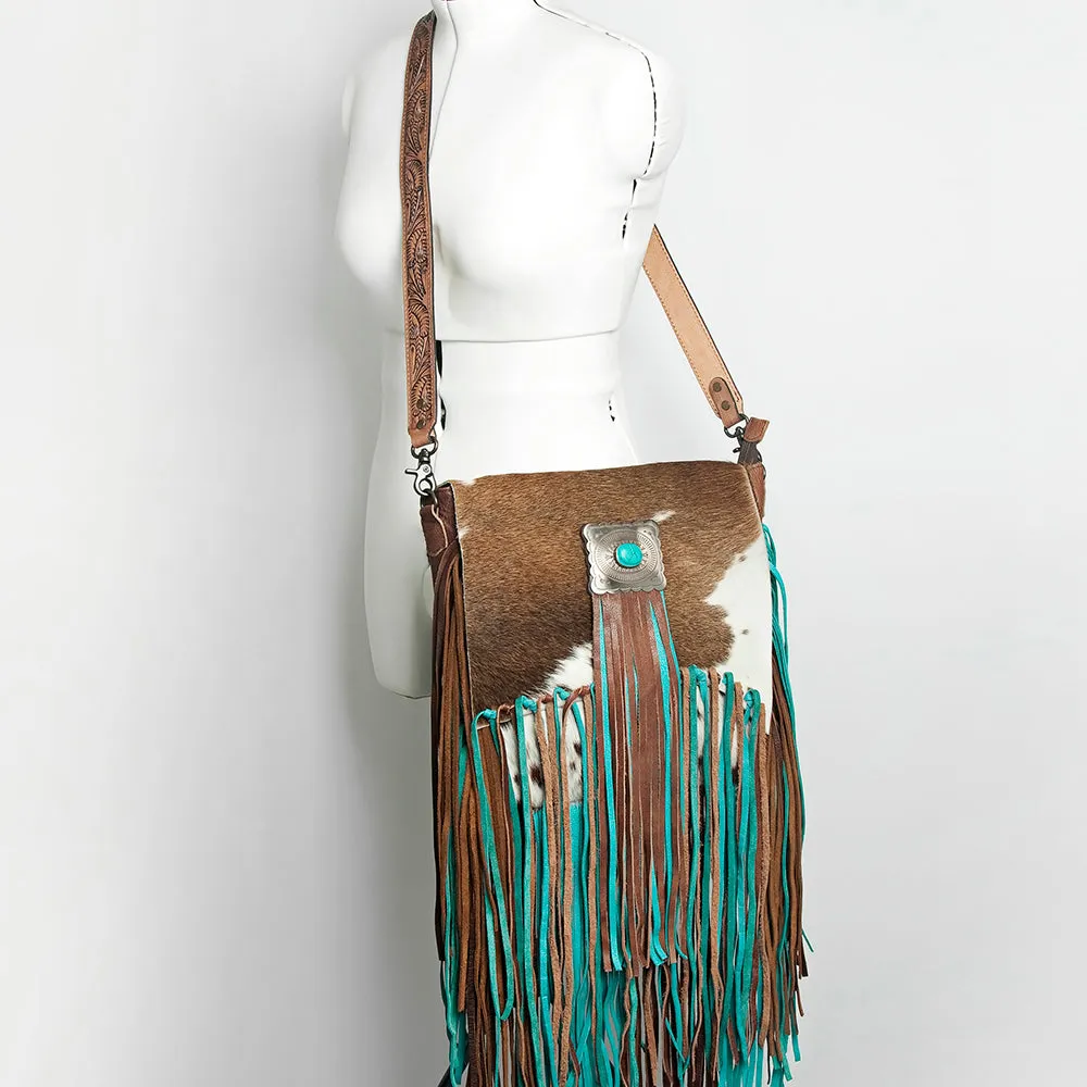 Fringed Messenger Handbag