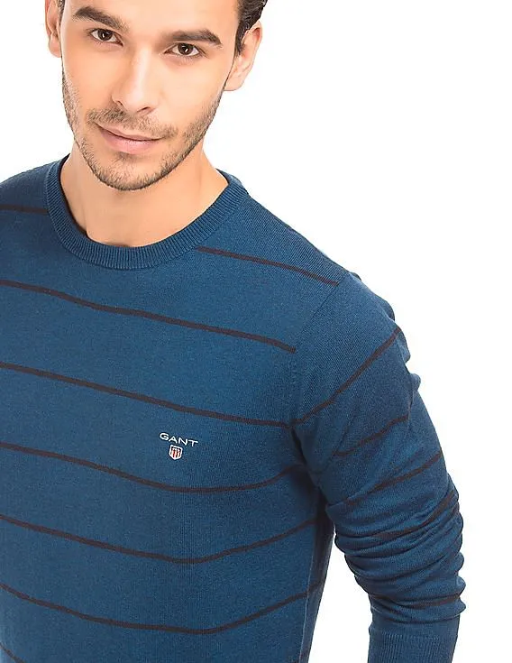 Gant Crew Neck Striped Sweater