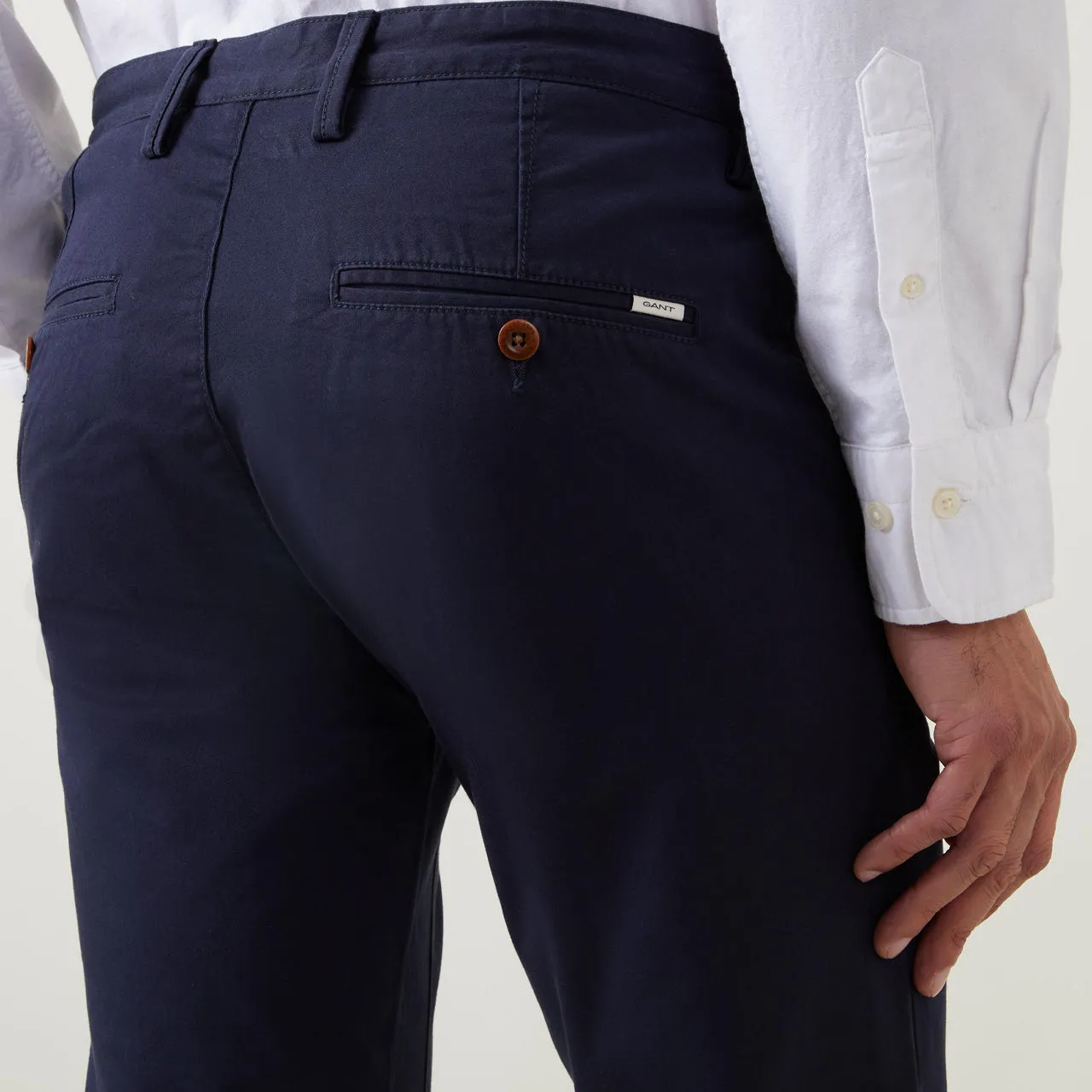 GANT The Sustainable Edit Slim-Fit Twill Chinos - Navy