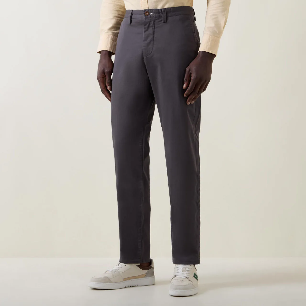 GANT Twill Regular Fit Chinos - Dark Grey