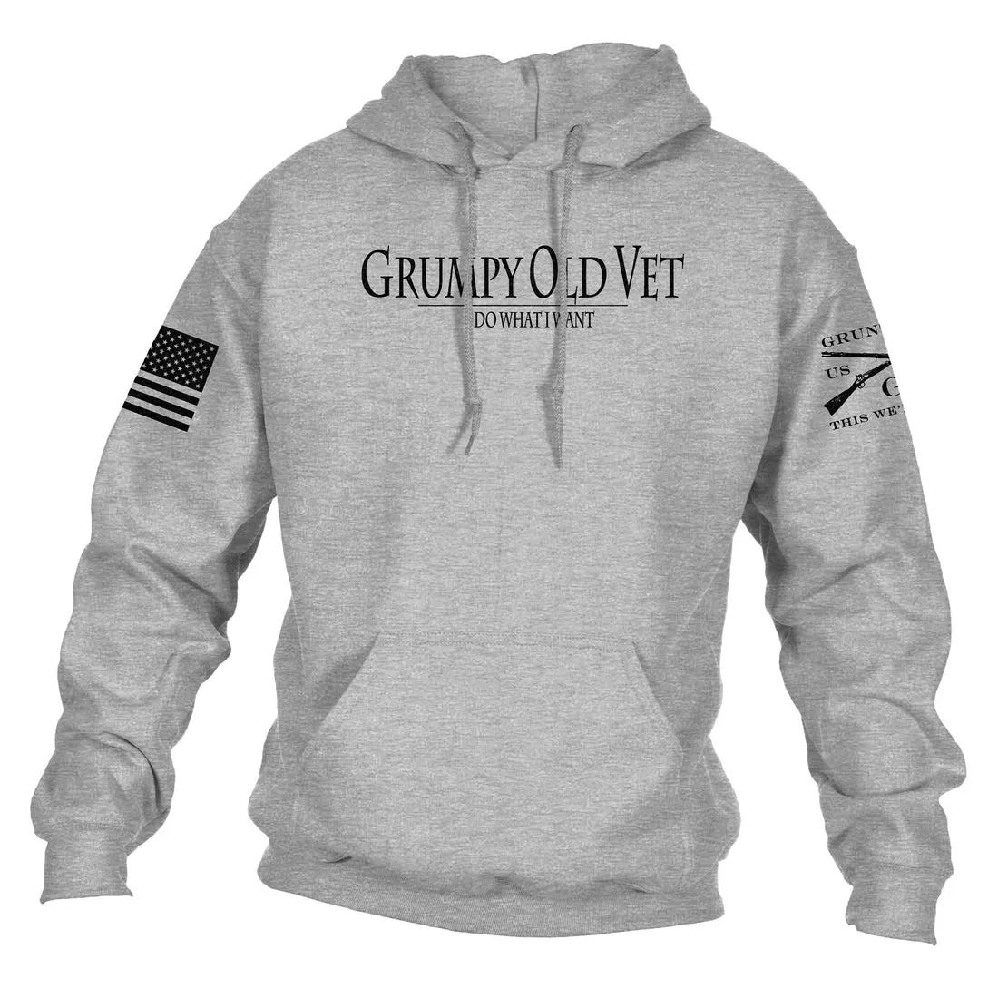 GRUMPY OLD VT HOODIE SPORT GREY