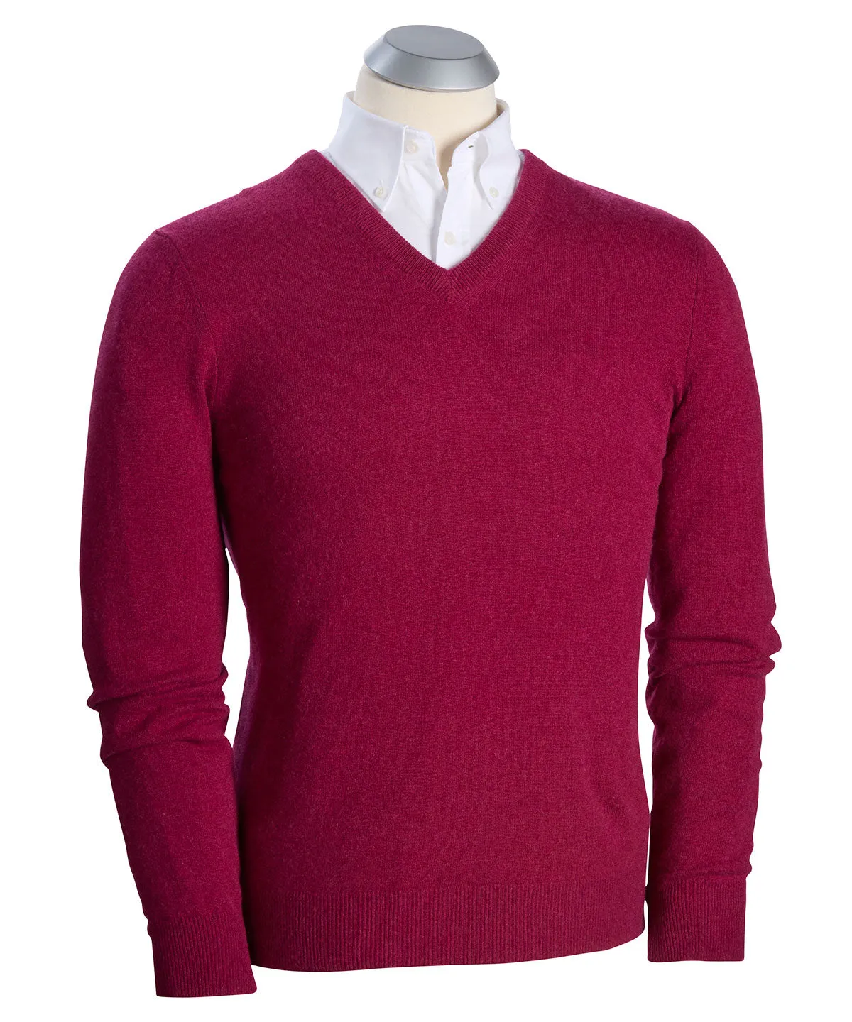 Heritage 100% Italian Cashmere V-Neck Sweater