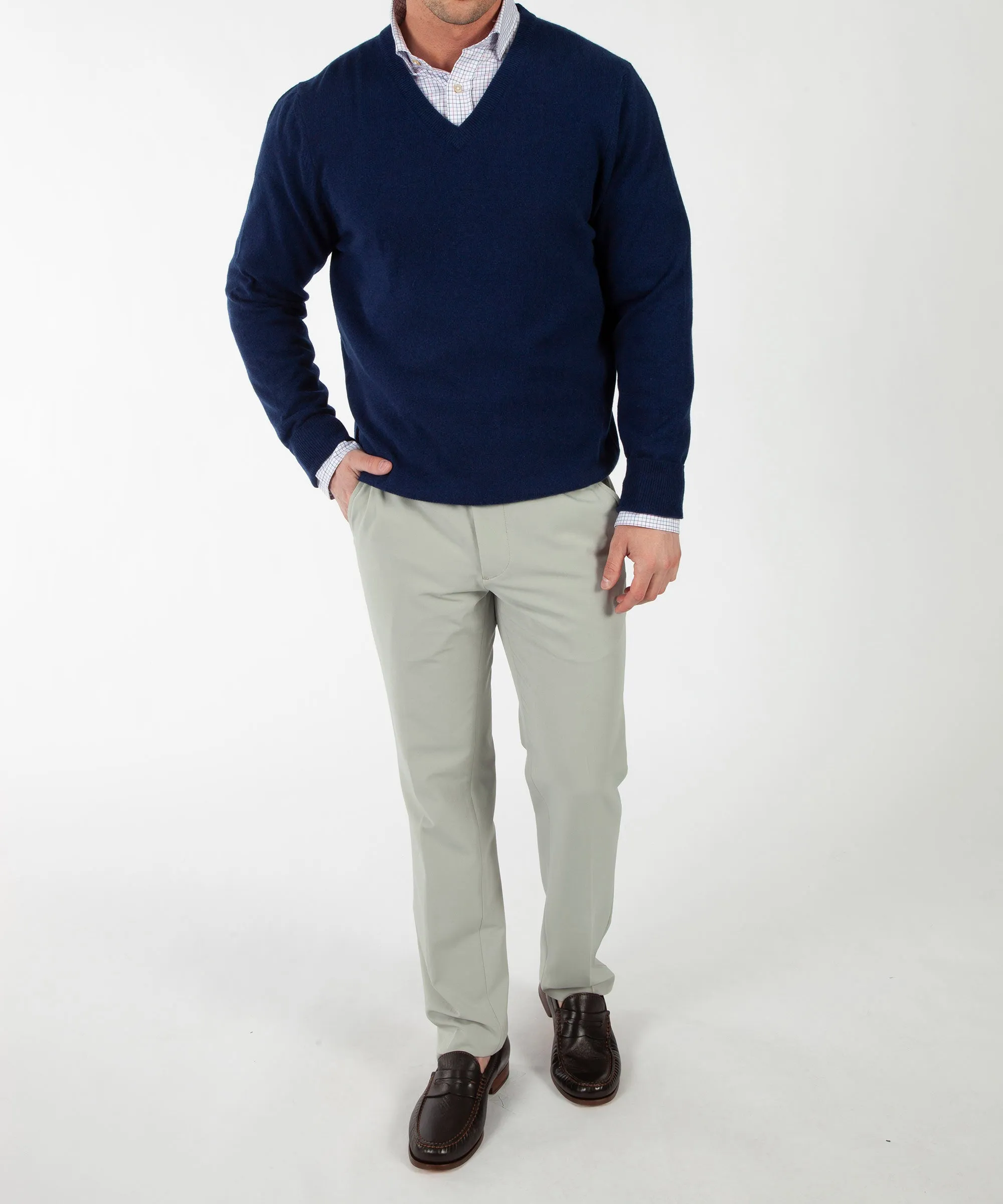 Heritage 100% Italian Cashmere V-Neck Sweater