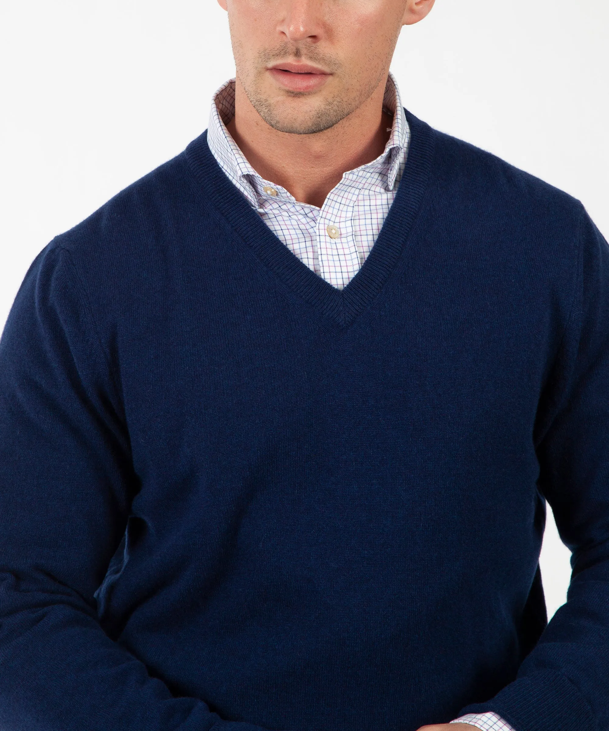 Heritage 100% Italian Cashmere V-Neck Sweater