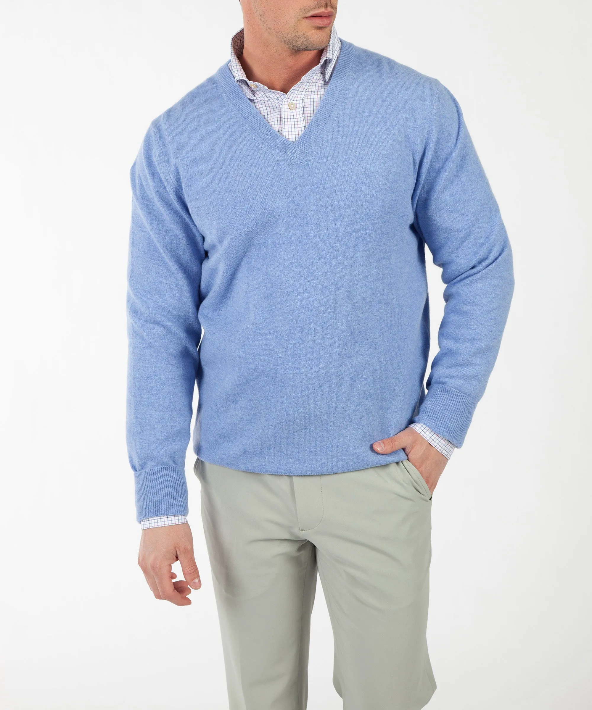 Heritage 100% Italian Cashmere V-Neck Sweater