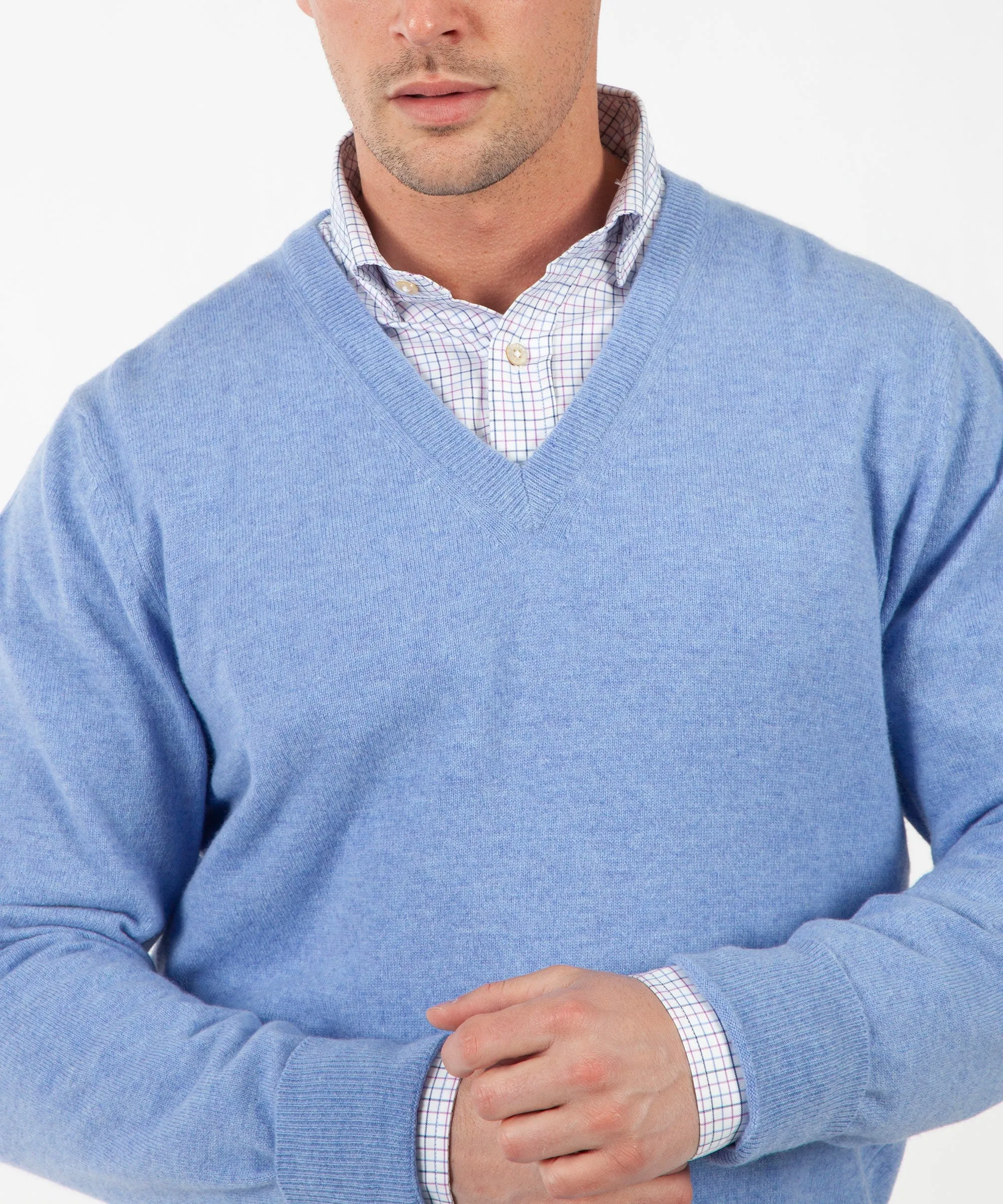 Heritage 100% Italian Cashmere V-Neck Sweater