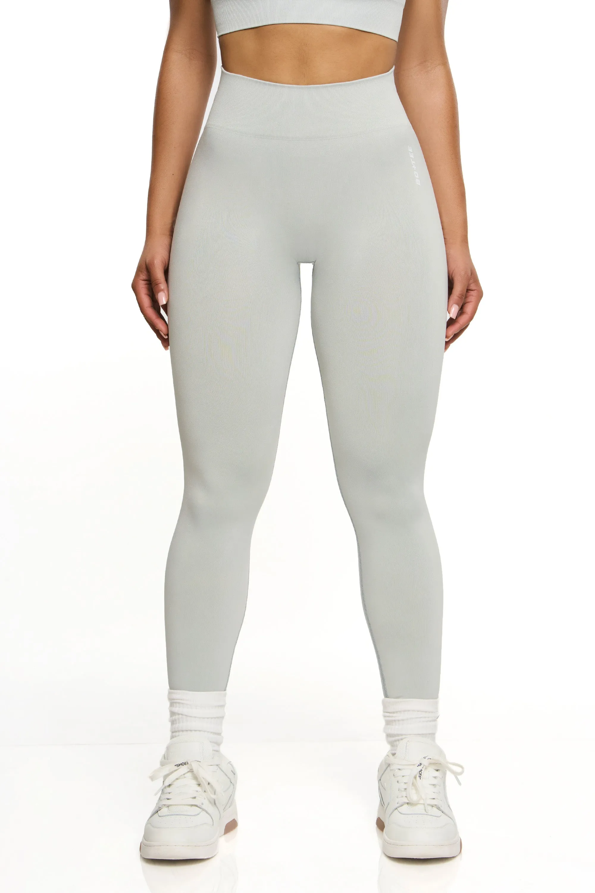 High Waist Seamless Leggings in Grey