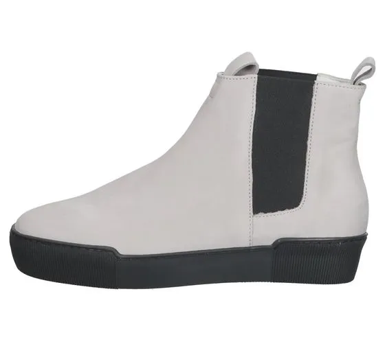 högl Zapatos de mujer de piel auténtica, botines Chelsea atemporales, zapatos de uso diario 2-10 3662 gris