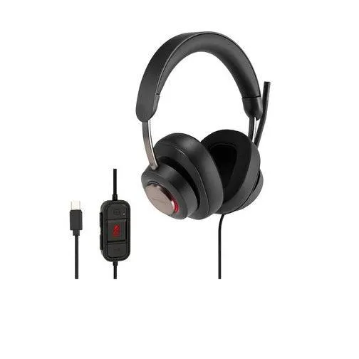 Kensington H2000 USB-C Over Ear Wired Headset Black